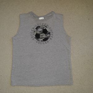 Boys Prospirit Gray Graphic Tank Top Size L 10-12